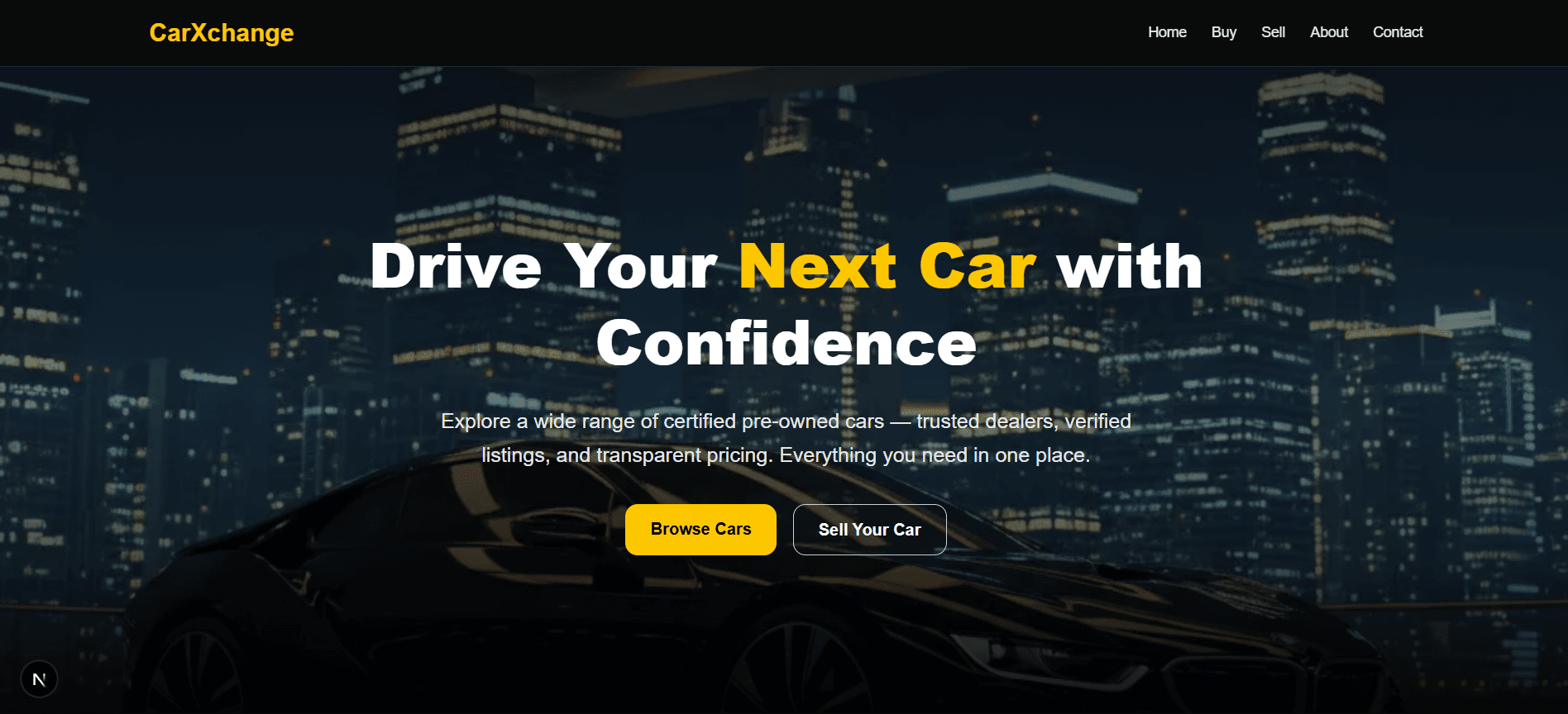 Car Rental Website — CarXchange